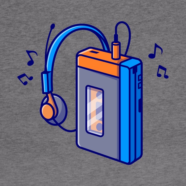 Music Player Cassete Tape Cartoon by Catalyst Labs